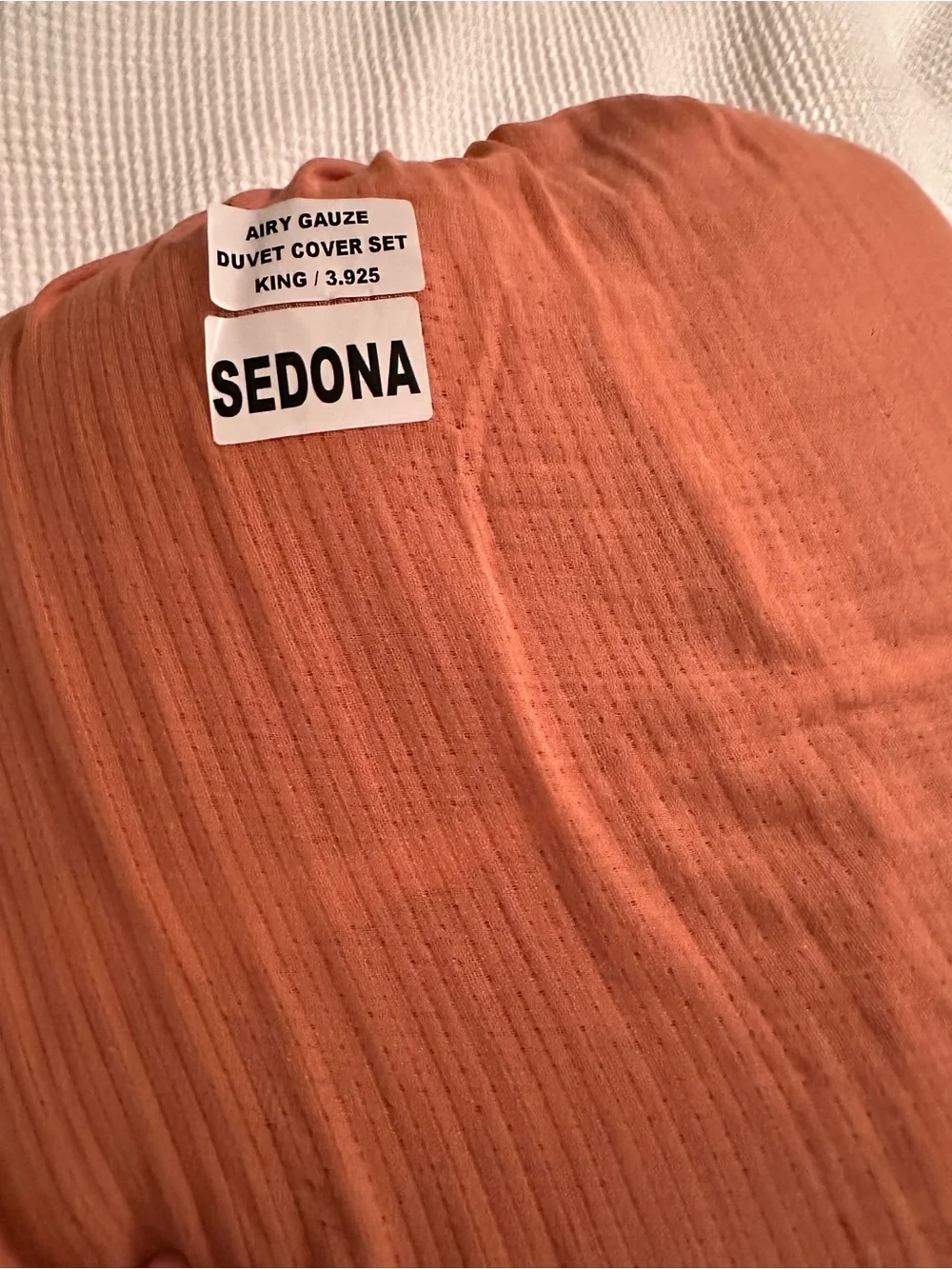 Quince organic cotton gauze duvet cover- Sedona King size